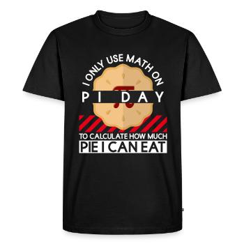 Funny Math Teacher for Pi Day Math Geek - Men's Premium Organic T-Shirt - black - Front - Nico (187cm)