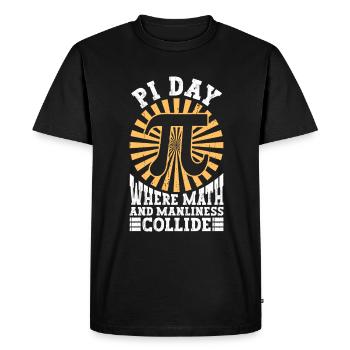 Drôle de professeur de mathématiques pour Pi Day Math Geek - T-shirt Premium bio Homme - noir - Devant - Nico (187cm)