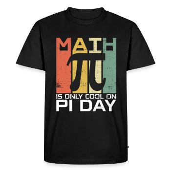 Drôle de professeur de mathématiques pour Pi Day Math Geek - T-shirt Premium bio Homme - noir - Devant - Nico (187cm)