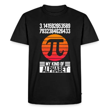 Drôle de professeur de mathématiques pour Pi Day Math Geek - T-shirt Premium bio Homme - noir - Devant - Nico (187cm)
