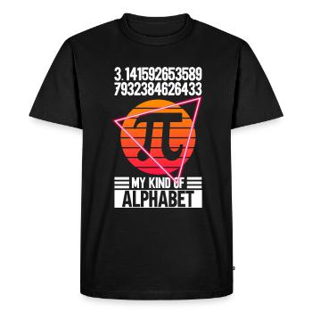 Drôle de professeur de mathématiques pour Pi Day Math Geek - T-shirt Premium bio Homme - noir - Devant - Nico (187cm)