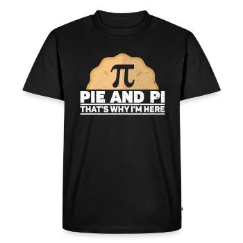 Drôle de professeur de mathématiques pour Pi Day Math Geek - T-shirt Premium bio Homme - noir - Devant - Nico (187cm)
