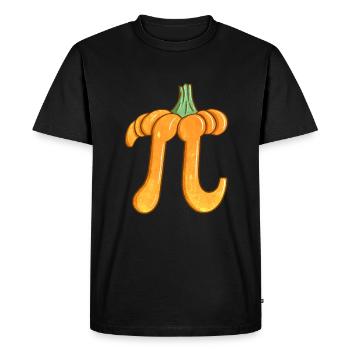 Pumpkin Pi - Drôle de professeur de mathématiques pour le jour de Pi - T-shirt Premium bio Homme - noir - Devant - Nico (187cm)