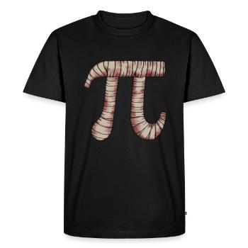 Pi Mummy - Pi Funny Math Halloween - T-shirt Premium bio Homme - noir - Devant - Nico (187cm)