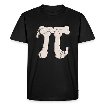 Pi Bones - Pi Funny Math Halloween - T-shirt Premium bio Homme - noir - Devant - Nico (187cm)