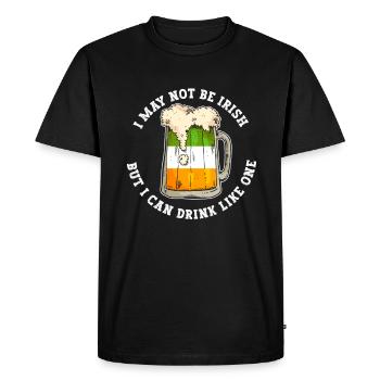 Irlande Irlandais drôle de dicton de la Saint-Patrick - T-shirt Premium bio Homme - noir - Devant - Nico (187cm)