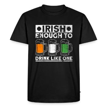 Irlande Irlandais drôle de dicton de la Saint-Patrick - T-shirt Premium bio Homme - noir - Devant - Nico (187cm)