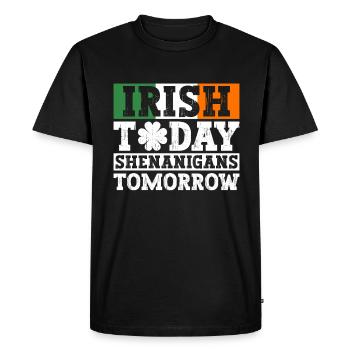 Irlande Irlandais drôle de dicton de la Saint-Patrick - T-shirt Premium bio Homme - noir - Devant - Nico (187cm)