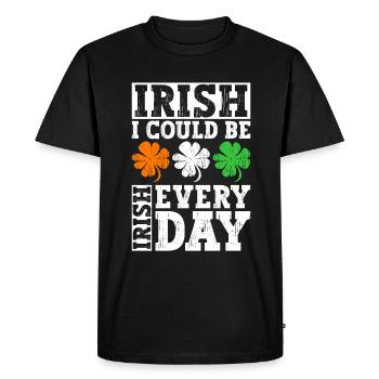 Irlande Irlandais drôle de dicton de la Saint-Patrick - T-shirt Premium bio Homme - noir - Devant - Nico (187cm)