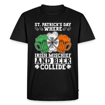 Irlande Irlandais drôle de dicton de la Saint-Patrick - T-shirt Premium bio Homme - noir - Devant - Nico (187cm)