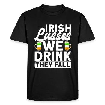 Irlande Irlandais drôle de dicton de la Saint-Patrick - T-shirt Premium bio Homme - noir - Devant - Nico (187cm)