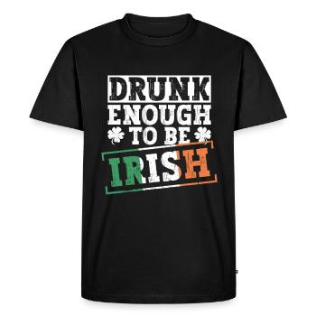 Irlande Irlandais drôle de dicton de la Saint-Patrick - T-shirt Premium bio Homme - noir - Devant - Nico (187cm)