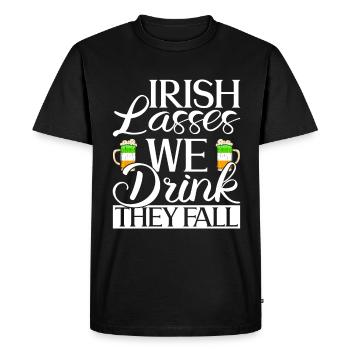 Irlande Irlandais drôle de dicton de la Saint-Patrick - T-shirt Premium bio Homme - noir - Devant - Nico (187cm)