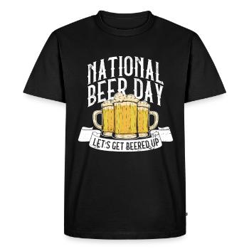 Beer Day Beer Day Beer lovers Beer drinkers - Men's Premium Organic T-Shirt - black - Front - Nico (187cm)