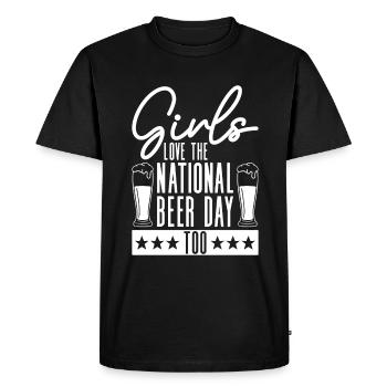 Beer Day Beer Day Beer lovers Beer drinkers - Men's Premium Organic T-Shirt - black - Front - Nico (187cm)