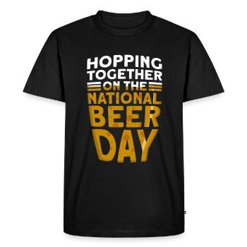 Beer Day Beer Day Beer lovers Beer drinkers - Men's Premium Organic T-Shirt - black - Front - Nico (187cm)