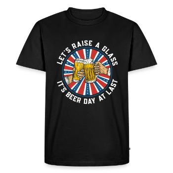 Beer Day Beer Day Beer lovers Beer drinkers - Men's Premium Organic T-Shirt - black - Front - Nico (187cm)