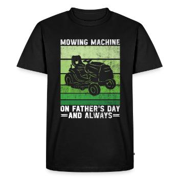 Lawn Mowing Funny Dad Father's Day Lawn Mower Lawn - Men's Premium Organic T-Shirt - black - Front - Nico (187cm)