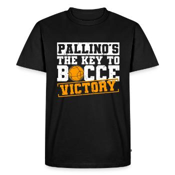 Pallino is the key to Bocce victory - Bocce - Men's Premium Organic T-Shirt - black - Front - Nico (187cm)