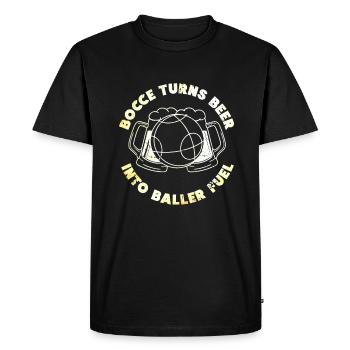 Boccia Ball Player Bocce Ball Beer - Men's Premium Organic T-Shirt - black - Front - Nico (187cm)