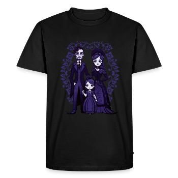 Victorian Goth Family - Gothic - Men's Premium Organic T-Shirt - black - Front - Nico (187cm)