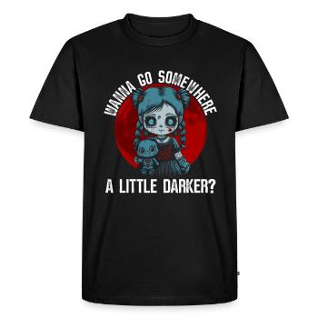 Do you want to go to a darker place? Goth - Men's Premium Organic T-Shirt - black - Front - Nico (187cm)