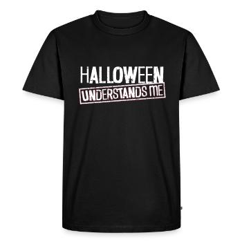 Halloween understands me - Goth Halloween - Men's Premium Organic T-Shirt - black - Front - Nico (187cm)