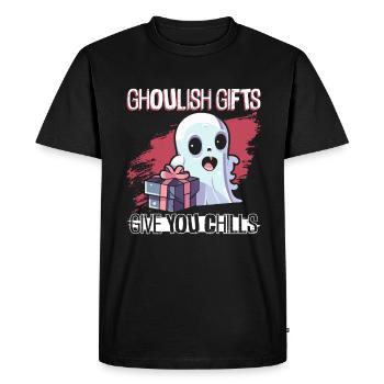 Les cadeaux effrayants vous donnent la chair de poule - Goth - T-shirt Premium bio Homme - noir - Devant - Nico (187cm)