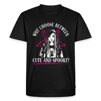 Cute and scary? - Bubble Goth Perky Goth - Men's Premium Organic T-Shirt - black - Front - Nico (187cm)