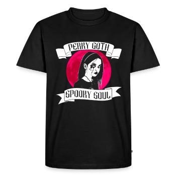 Perky Goth - Spooky Soul - Bubble Goth Perky Goth - Men's Premium Organic T-Shirt - black - Front - Nico (187cm)
