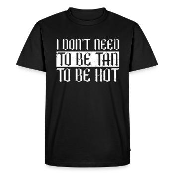 Je n’ai pas besoin d’être brun - Goth Moontan Gothic - T-shirt Premium bio Homme - noir - Devant - Nico (187cm)