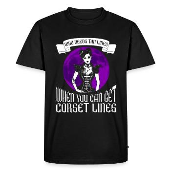 Moontan gothique disant Goth Girl Goth Emo - T-shirt Premium bio Homme - noir - Devant - Nico (187cm)