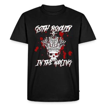 Goth Royalty In The Making - Baby Bat Gothic - Men's Premium Organic T-Shirt - black - Front - Nico (187cm)