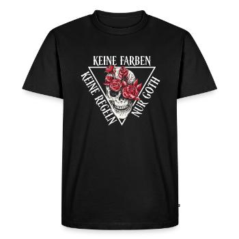 No colors, no rules, only Goth - Gothic Goth - Men's Premium Organic T-Shirt - black - Front - Nico (187cm)