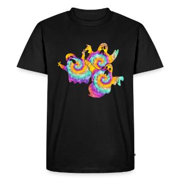 Tie Dye Candies Costume Hippie Psychédélique - T-shirt Premium bio Homme - noir - Devant - Nico (187cm)