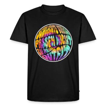 Les mauvaises vibrations ne correspondent pas à la tenue - hippie - T-shirt Premium bio Homme - noir - Devant - Nico (187cm)