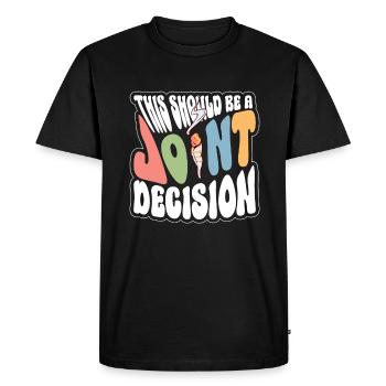 Décision conjointe - Costume hippie - T-shirt Premium bio Homme - noir - Devant - Nico (187cm)