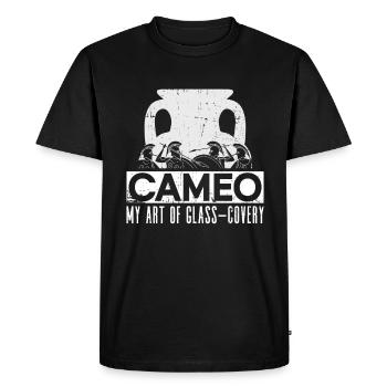 Cameo - My Art of Glass Extraction - Cameo Glass - Men's Premium Organic T-Shirt - black - Front - Nico (187cm)