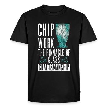 Chip Work - Le summum de l’artisanat du verre - Chip - T-shirt Premium bio Homme - noir - Devant - Nico (187cm)