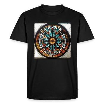 Vitrail - Vitrail Artiste - T-shirt Premium bio Homme - noir - Devant - Nico (187cm)