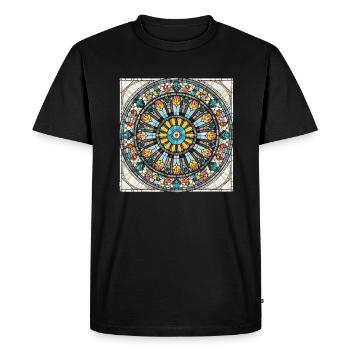 Vitrail - Vitrail Artiste - T-shirt Premium bio Homme - noir - Devant - Nico (187cm)