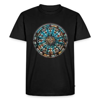Vitrail - Vitrail Artiste - T-shirt Premium bio Homme - noir - Devant - Nico (187cm)