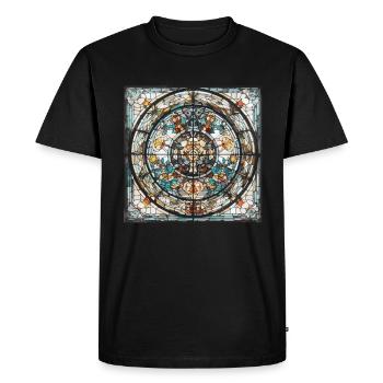 Vitrail - Vitrail Artiste - T-shirt Premium bio Homme - noir - Devant - Nico (187cm)