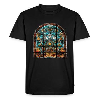Vitrail - Vitrail Artiste - T-shirt Premium bio Homme - noir - Devant - Nico (187cm)