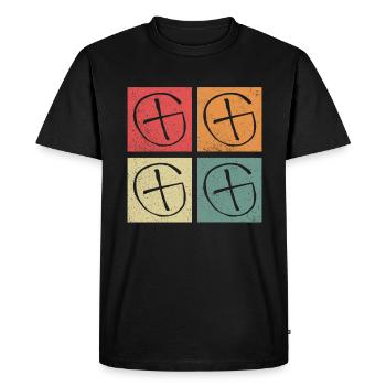 X-Symbol - Geocaching Geocacher - T-shirt Premium bio Homme - noir - Devant - Nico (187cm)