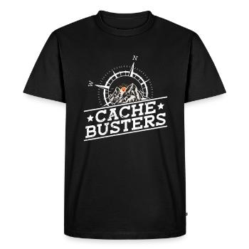 Cache Busters - Geocaching Geocacher - T-shirt Premium bio Homme - noir - Devant - Nico (187cm)