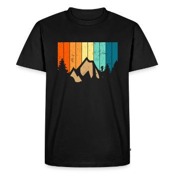 Geocacher Retro - Geocaching Geocacher - T-shirt Premium bio Homme - noir - Devant - Nico (187cm)