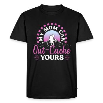 Géocachette Maman Maman Géocacheur - T-shirt Premium bio Homme - noir - Devant - Nico (187cm)
