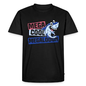 Mega Cool Megalodon - Megalodon Boys Shark - Men's Premium Organic T-Shirt - black - Front - Nico (187cm)