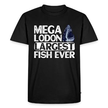 Megalodon - Le plus gros poisson de tous les temps - Requin - T-shirt Premium bio Homme - noir - Devant - Nico (187cm)